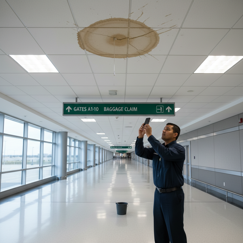 Custodial staff facility inspection