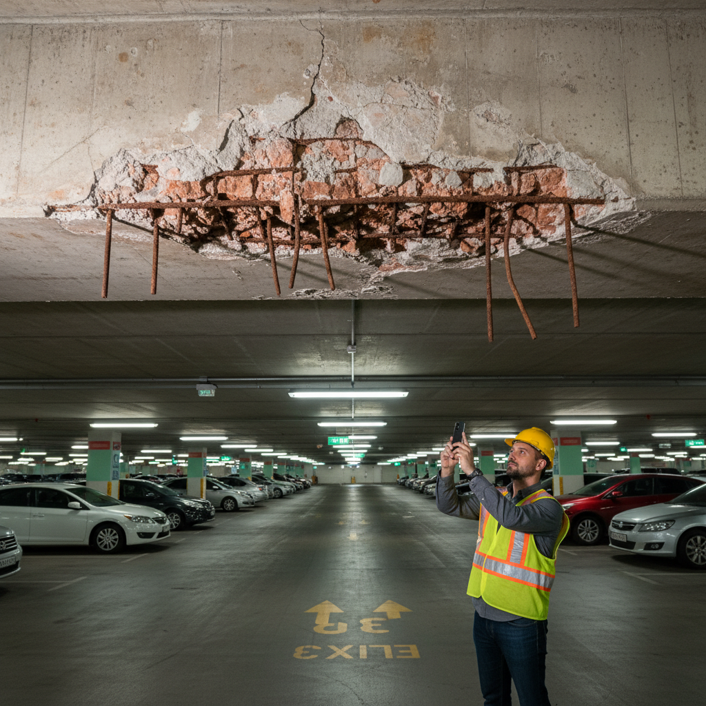 Parking garage concrete assessment