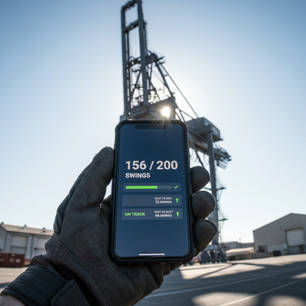 Operator pacing dashboard on mobile