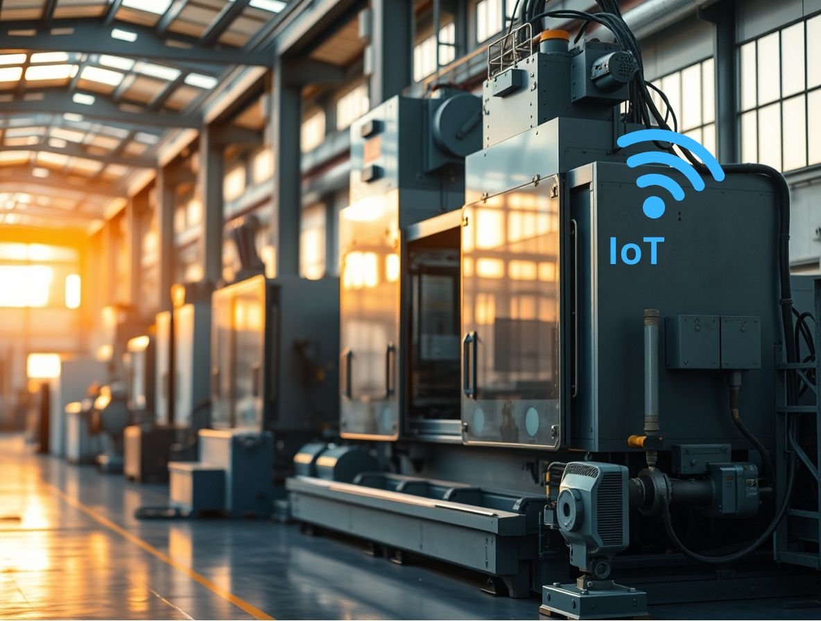 IoT and smart device monitoring in a factory for equipment maintenance